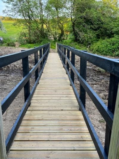 New Bridge - Footpath from the Community Park to Aylescott Lane